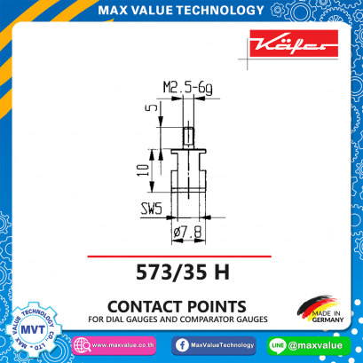 Flat contact point-573/35 H