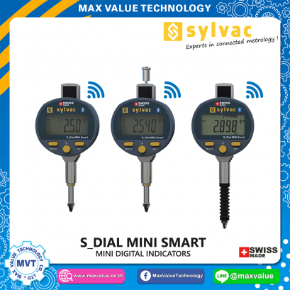 Digital Dial Indicator Sylvac S_Dial MINI Smart Bluetooth® 0 - 12,5 mm 