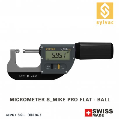 ไมโครมิเตอร์ รุ่น S_Mike PRO Flat Spherical