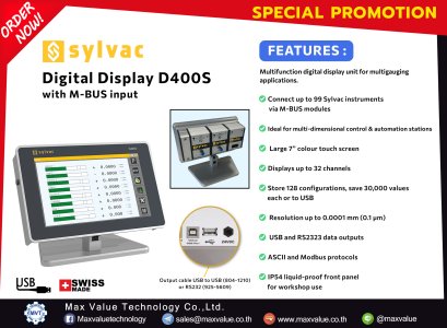 Digital display D400S with M-BUS