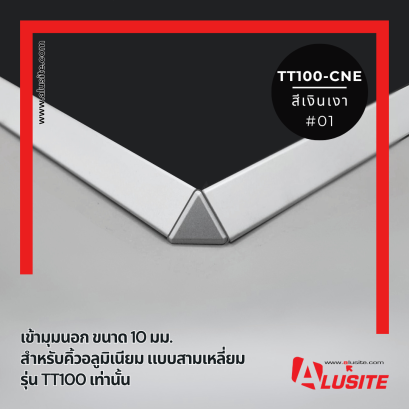 เข้ามุม-คิ้วอลูมิเนียมแบบสามเหลี่ยม (TT-Series)