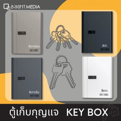 ตู้เก็บกุญแจ Key box  แบบใส่รหัส กุญแจ 48 ดอก พร้อมป้ายแขวน