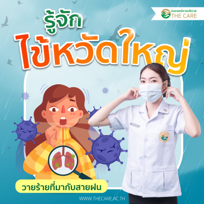 เดอะแคร์ไขข้อสงสัย รู้จักไข้หวัดใหญ่ วายร้ายที่มากับสายฝน