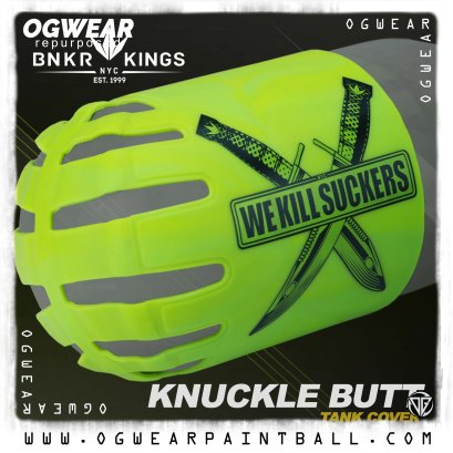 BUNKERKINGS - KNUCKLE BUTT TANK COVER - WKS KNIFE - LIME