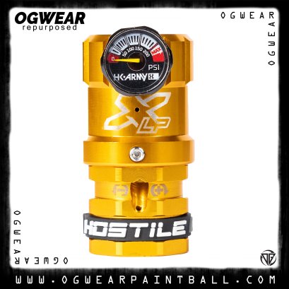 HOSTILE&reg; XLP REGULATOR - SIDE PORT QUICK-DISCONNECT - GOLD