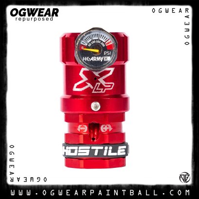 HOSTILE® XLP REGULATOR - SIDE PORT QUICK-DISCONNECT - RED