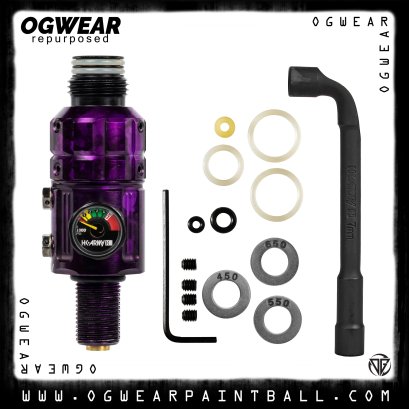 TURBINE PRO REGULATOR &ndash; LONG BODY &ndash; ADJUSTABLE &amp; ROTATIONAL &ndash; MARBLE PURPLE