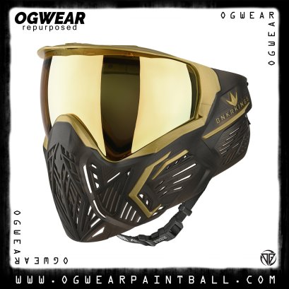 BUNKERKINGS CMD PAINTBALL MASK - BLACK GOLD