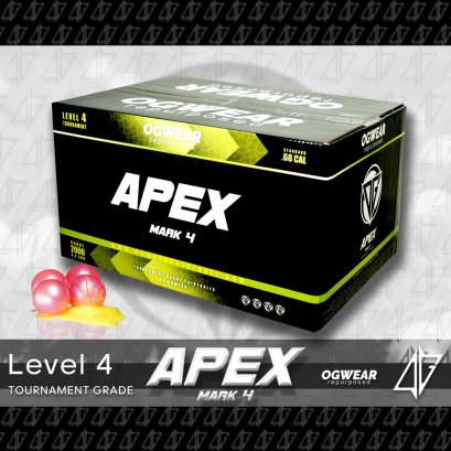 APEX: MARK 4 TOURNAMENT GRADE PAINTBALLS (2000 RDS)