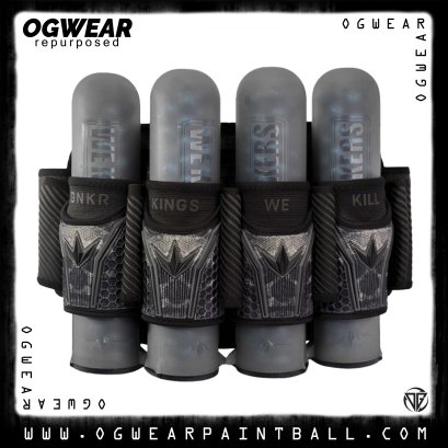 BUNKERKINGS FLY2 PACK PAINTBALL HARNESS - 4+7 - BLACK SKULL