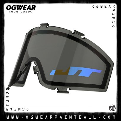 JT FLEX 8/PREMISE/PROFLEX/SPECTRA THERMAL MASK LENS - SMOKE W/ BLUE MIRROR LOGO