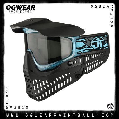 JT PROFLEX PAINTBALL MASK - BLACK ICE W/ SMOKE LENS