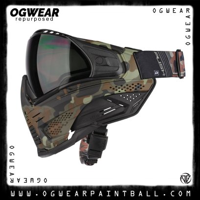 PUSH UNITE PAINTBALL MASK - FLECKTARN W/ SMOKE LENS
