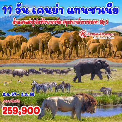 ทัวร์เคนย่า แทนซาเนีย 2568