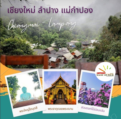 ทัวร์เชียงใหม่ ลำปาง แม่กำปอง ม่อนแจ่ม ทุ่งดอกไม้ ไร่สตอเบอร์รี่ พักโฮมเสตย์บ้านแม่กำปอง ไหว้พระใหญ่ไดบุตสึ ลำปาง ชมพระอาทิตย์ขึ้นและทะเลหมอก วัดพระธาตุดอยพระฌาน| ทัวร์เชียงใหม่ ทัวร์ลำปาง ทัวร์ม่อนแจ่ม ทัวร์ทุ่งดอกไม้ ทัวร์ไร่สตอเบอร์รี่ โฮมเสตย์แม่กำปอง