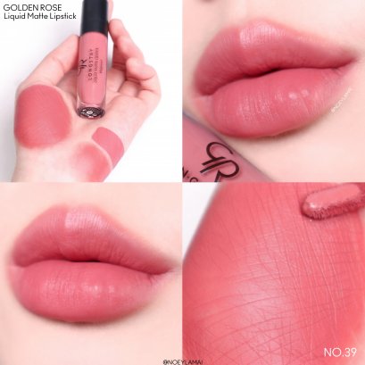 โกลเด้น โรส ลองสเตย์ ลิควิด แมท ลิปสติก ลิปจิ้มจุ่ม แมท 5.5มล. เบอร์ 39 Golden Rose Longstay Liquid Matte Lipstick 5.5 ml No.39