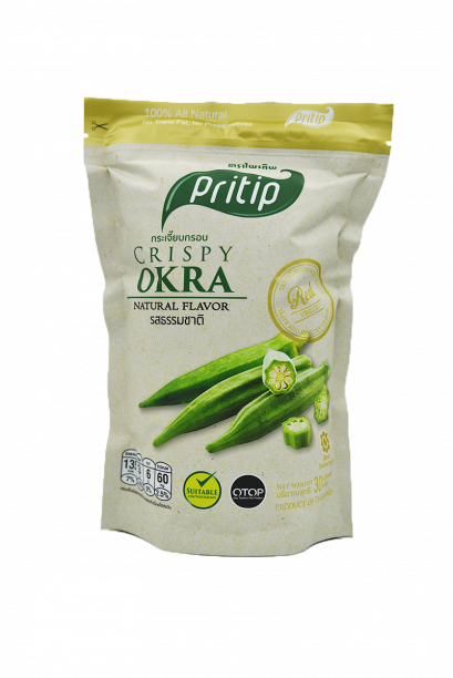 Crispy Okra Natural Flavor กระเจี๊ยบเขียวกรอบ รสธรรมชาติ