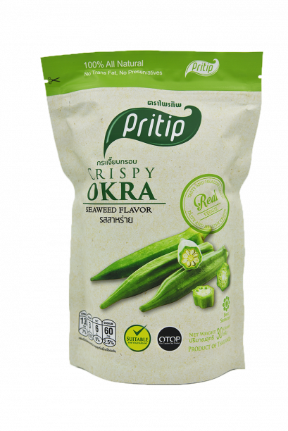 Crispy Okra Seaweed Flavor กระเจี๊ยบเขียวกรอบ รสสาหร่าย