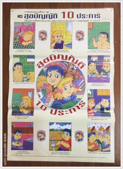 โปสเตอร์ สุขบัญญัติ 10 ประการ