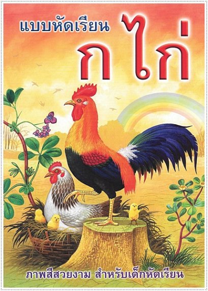 แบบหัดเรียน ก.ไก่ (ใหญ่ปอนด์)