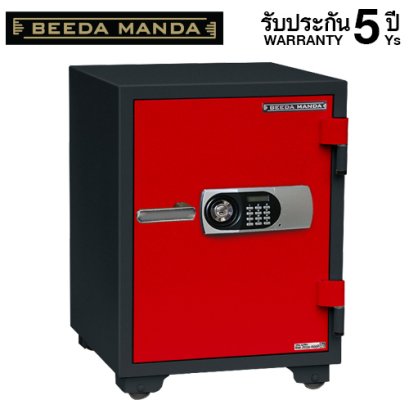 ตู้เซฟกันไฟ 3 ชั่วโมง BEEDA MANDA รหัสดิจิตอล รุ่น FS-110-D สีแดง-ดำ