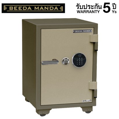 ตู้เซฟกันไฟ 3 ชั่วโมง BEEDA MANDA รหัสสแกนลายนิ้วมือ รุ่น FS-105-F สีทอง