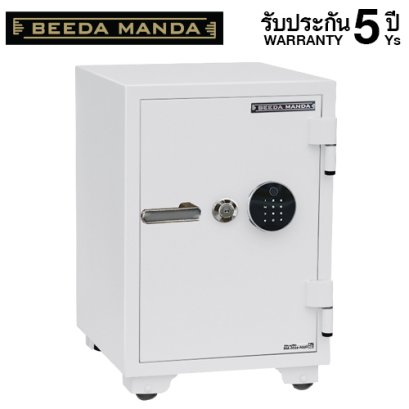 ตู้เซฟกันไฟ 3 ชั่วโมง BEEDA MANDA รหัสสแกนลายนิ้วมือ รุ่น FS-105-F สีขาว