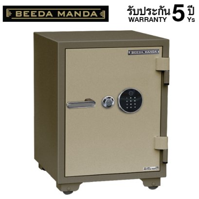 ตู้เซฟกันไฟ 3 ชั่วโมง BEEDA MANDA รหัสสแกนลายนิ้วมือ รุ่น FS-110-F สีทอง