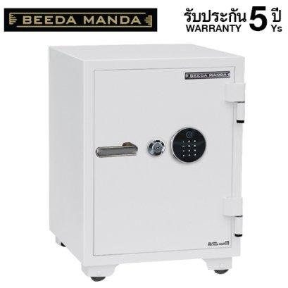 ตู้เซฟกันไฟ 3 ชั่วโมง BEEDA MANDA รหัสสแกนลายนิ้วมือ รุ่น FS-110-F สีขาว