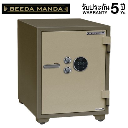 ตู้เซฟกันไฟ 3 ชั่วโมง BEEDA MANDA รหัสสแกนลายนิ้วมือ รุ่น FS-155-F สีทอง