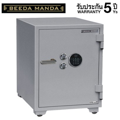 ตู้เซฟกันไฟ 3 ชั่วโมง BEEDA MANDA รหัสสแกนลายนิ้วมือ รุ่น FS-155-F สีเงิน