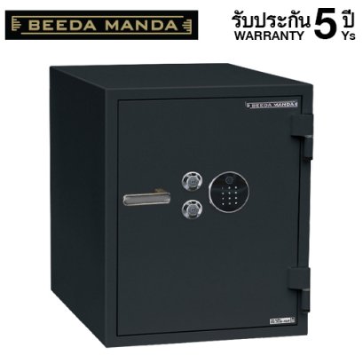 ตู้เซฟกันไฟ 3 ชั่วโมง BEEDA MANDA รหัสสแกนลายนิ้วมือ รุ่น FS-155N-F สีดำ