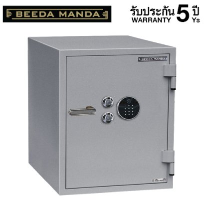 ตู้เซฟกันไฟ 3 ชั่วโมง BEEDA MANDA รหัสสแกนลายนิ้วมือ รุ่น FS-155N-F สีเงิน