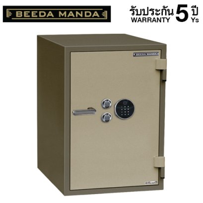ตู้เซฟกันไฟ 3 ชั่วโมง BEEDA MANDA รหัสสแกนลายนิ้วมือ รุ่น FS-190N-F สีทอง
