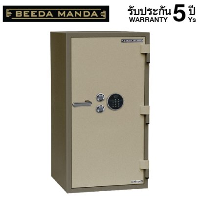 ตู้เซฟกันไฟ 3 ชั่วโมง BEEDA MANDA รหัสสแกนลายนิ้วมือ รุ่น FS-250N-F สีทอง