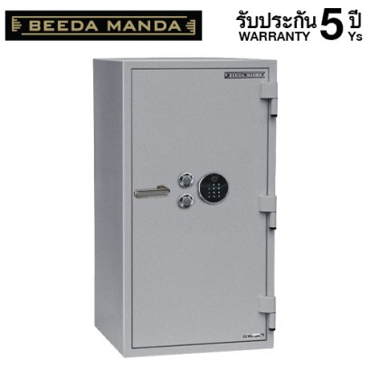 ตู้เซฟกันไฟ 3 ชั่วโมง BEEDA MANDA รหัสสแกนลายนิ้วมือ รุ่น FS-250N-F สีเงิน