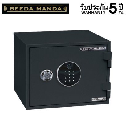 ตู้เซฟกันไฟ 2 ชั่วโมง BEEDA MANDA รหัสสแกนลายนิ้วมือรุ่น FS-25N-F สีดำ