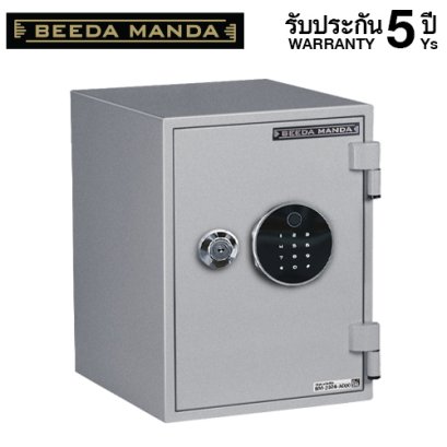 ตู้เซฟกันไฟ 2 ชั่วโมง BEEDA MANDA รหัสสแกนลายนิ้วมือ รุ่น FS-25TN-F สีเงิน