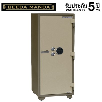 ตู้เซฟกันไฟ 3 ชั่วโมง BEEDA MANDA รหัสสแกนลายนิ้วมือ รุ่น FS-280-F สีทอง