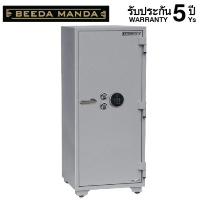 ตู้เซฟกันไฟ 3 ชั่วโมง BEEDA MANDA รหัสสแกนลายนิ้วมือ รุ่น FS-280-F สีเงิน