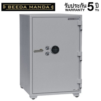 ตู้เซฟกันไฟ 3 ชั่วโมง BEEDA MANDA รหัสสแกนลายนิ้วมือ รุ่น FS-350-F สีเงิน