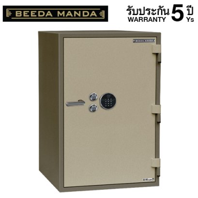 ตู้เซฟกันไฟ 3 ชั่วโมง BEEDA MANDA รหัสสแกนลายนิ้วมือ รุ่น FS-350N-F สีทอง