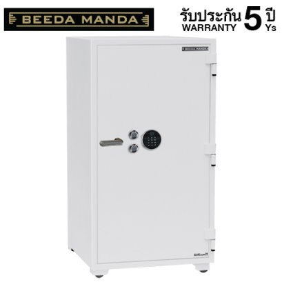 ตู้เซฟกันไฟ 3 ชั่วโมง BEEDA MANDA รหัสสแกนลายนิ้วมือ รุ่น FS-380-F สีขาว