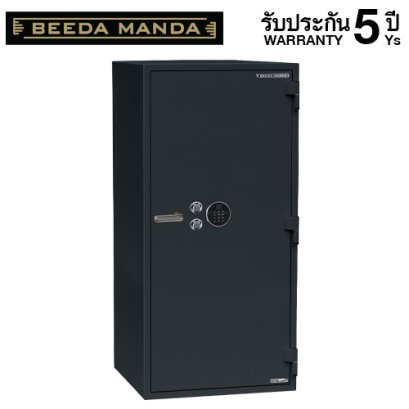 ตู้เซฟกันไฟ 3 ชั่วโมง BEEDA MANDA รหัสสแกนลายนิ้วมือ รุ่น FS-460N-F สีดำ