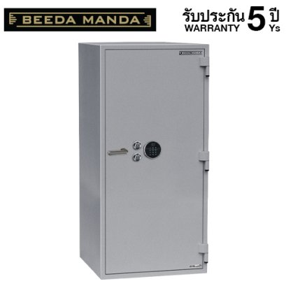ตู้เซฟกันไฟ 3 ชั่วโมง BEEDA MANDA รหัสสแกนลายนิ้วมือ รุ่น FS-460N-F สีเงิน