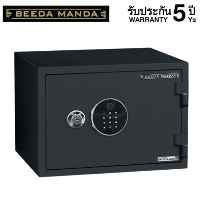 ตู้เซฟกันไฟ 3 ชั่วโมง BEEDA MANDA รหัสสแกนลายนิ้วมือ รุ่น FS-53N-F สีดำ