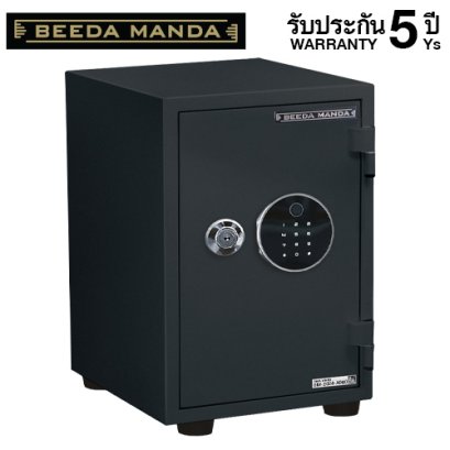ตู้เซฟกันไฟ 3 ชั่วโมง BEEDA MANDA รหัสสแกนลายนิ้วมือ รุ่น FS-53T-F สีดำ