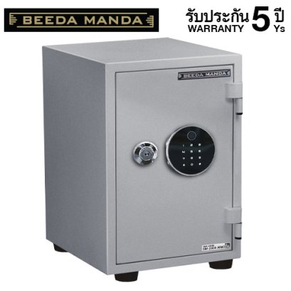 ตู้เซฟกันไฟ 3 ชั่วโมง BEEDA MANDA รหัสสแกนลายนิ้วมือ รุ่น FS-53T-F สีเงิน
