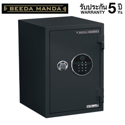 ตู้เซฟกันไฟ 3 ชั่วโมง BEEDA MANDA รหัสสแกนลายนิ้วมือ รุ่น FS-53TN-F สีดำ