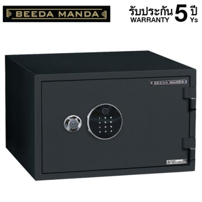 ตู้เซฟกันไฟ 3 ชั่วโมง BEEDA MANDA รหัสสแกนลายนิ้วมือ รุ่น FS-55N-F สีดำ